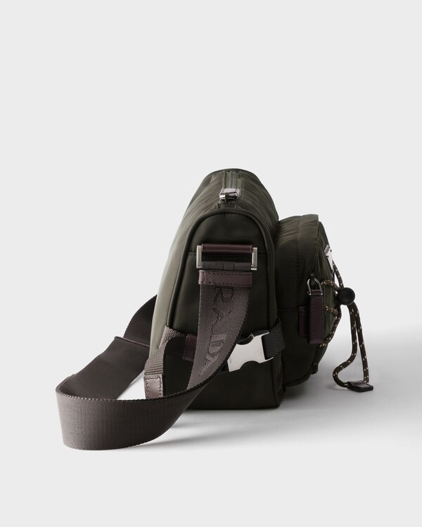 Prada Speedrock Re-Nylon and leather shoulder bag - Selva Green Prada Speedrock Re-Nylon and leather shoulder bag - Selva Green