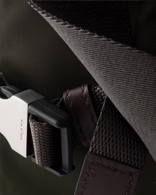 Prada Speedrock Re-Nylon and leather shoulder bag - Selva Green Prada Speedrock Re-Nylon and leather shoulder bag - Selva Green