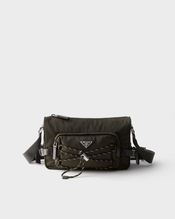 Prada Speedrock Re-Nylon and leather shoulder bag - Selva Green Prada Speedrock Re-Nylon and leather shoulder bag - Selva Green