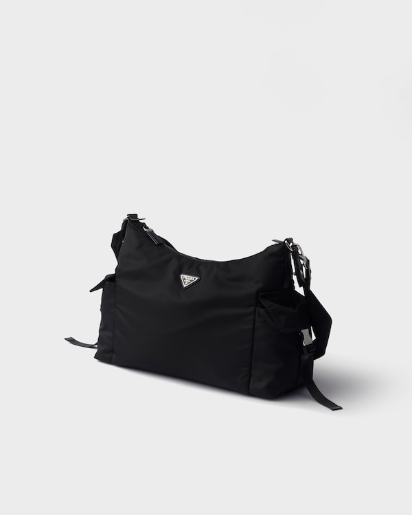 Prada Explore Re-Nylon and leather bag - Black Prada Explore Re-Nylon and leather bag - Black