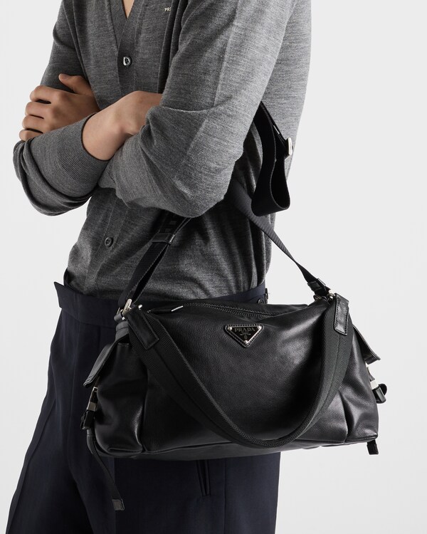 Prada Explore 皮革手袋 - 黑色 Prada Explore 皮革手袋 - 黑色