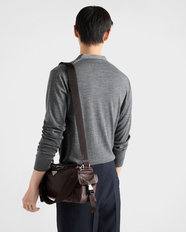 Prada Explore 皮革手袋 - 咖啡棕 Prada Explore 皮革手袋 - 咖啡棕