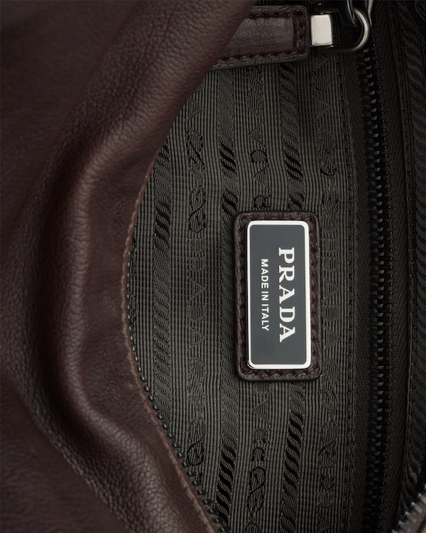 Prada Explore 皮革手袋 - 咖啡棕 Prada Explore 皮革手袋 - 咖啡棕