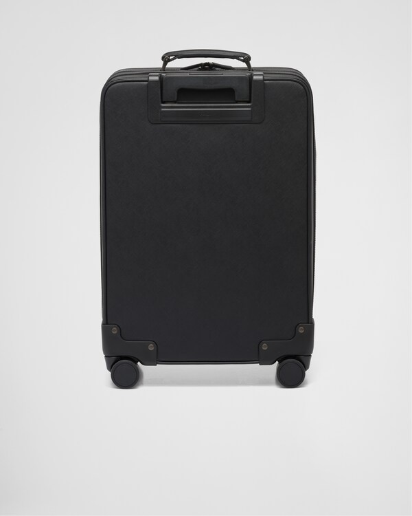Saffiano Leather Trolley - Black Saffiano Leather Trolley - Black
