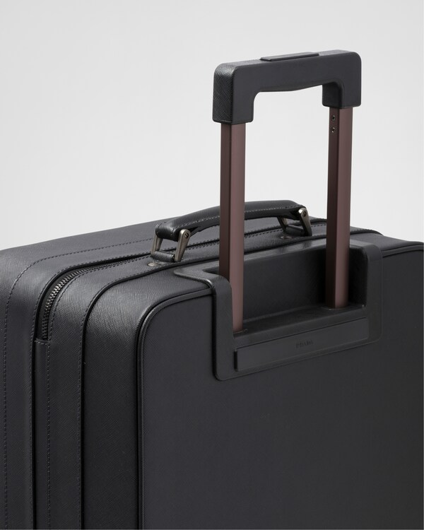 Saffiano Leather Trolley - Black Saffiano Leather Trolley - Black
