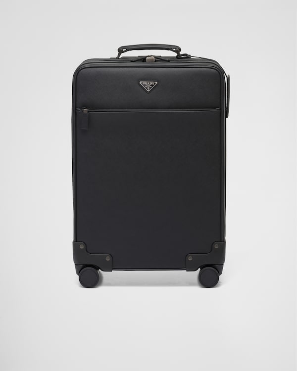Saffiano Leather Trolley - Black Saffiano Leather Trolley - Black