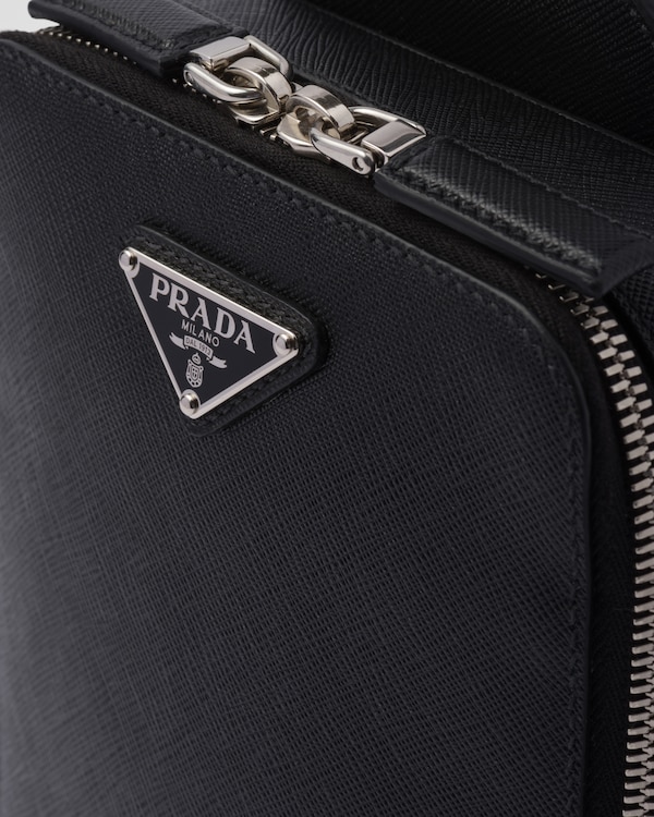 Prada Brique Saffiano leather bag - Black Prada Brique Saffiano leather bag - Black