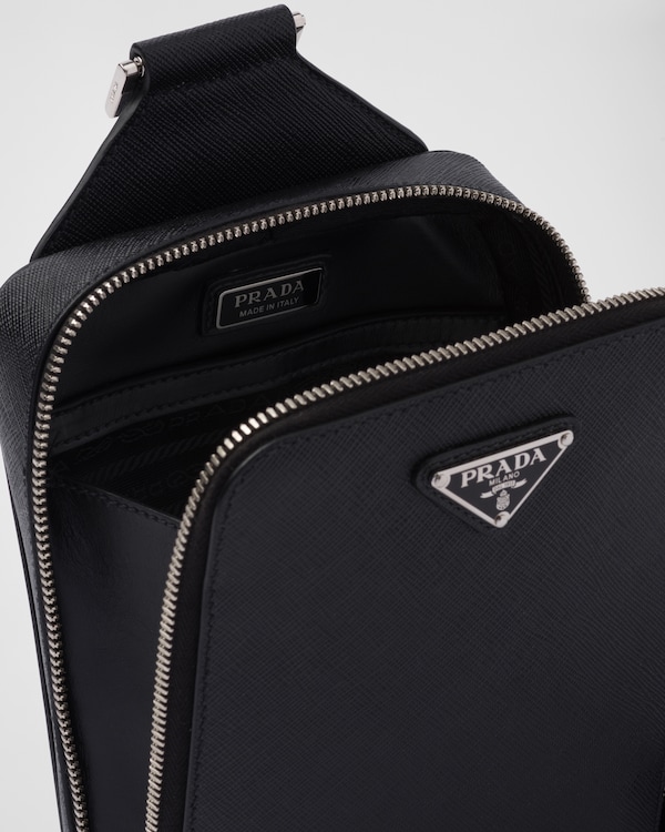 Prada Brique Saffiano leather bag - Black Prada Brique Saffiano leather bag - Black