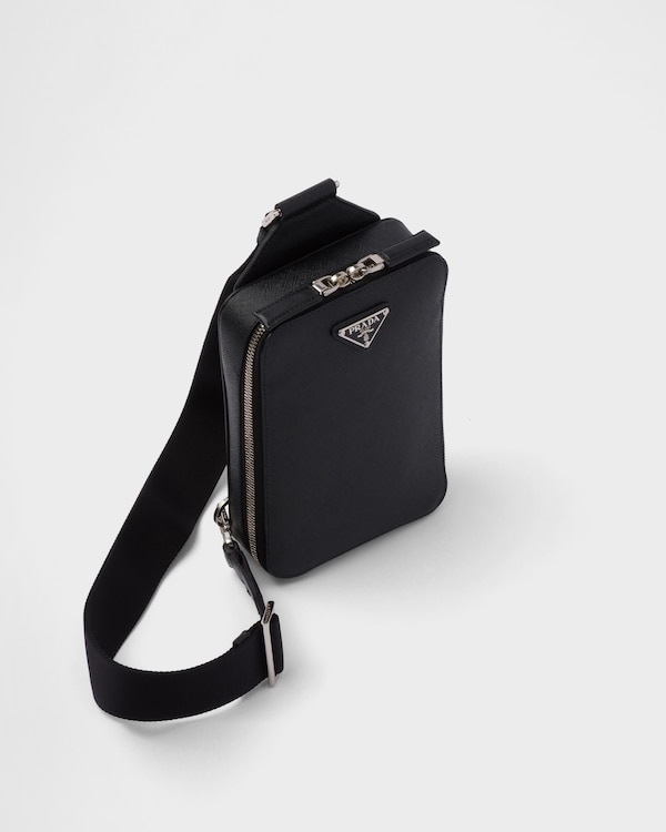 Prada Brique Saffiano leather bag - Black Prada Brique Saffiano leather bag - Black