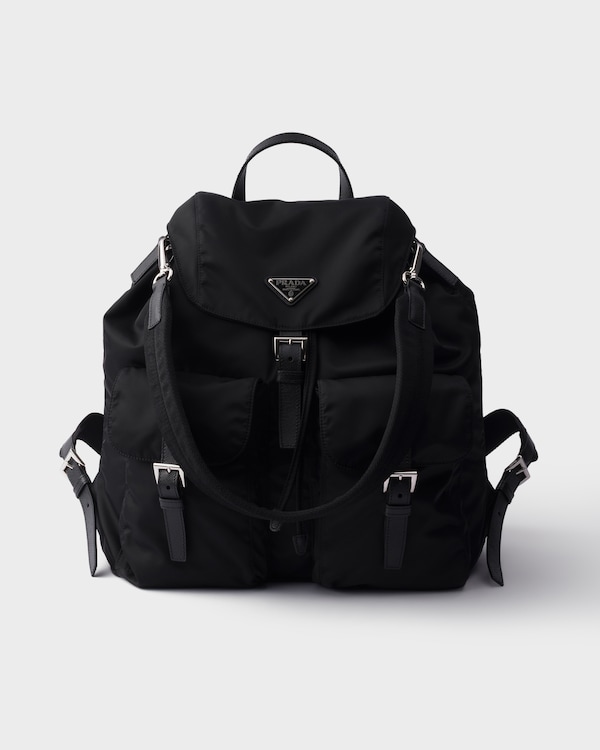 Re-Nylon双肩背包 - 黑色 Re-Nylon双肩背包 - 黑色