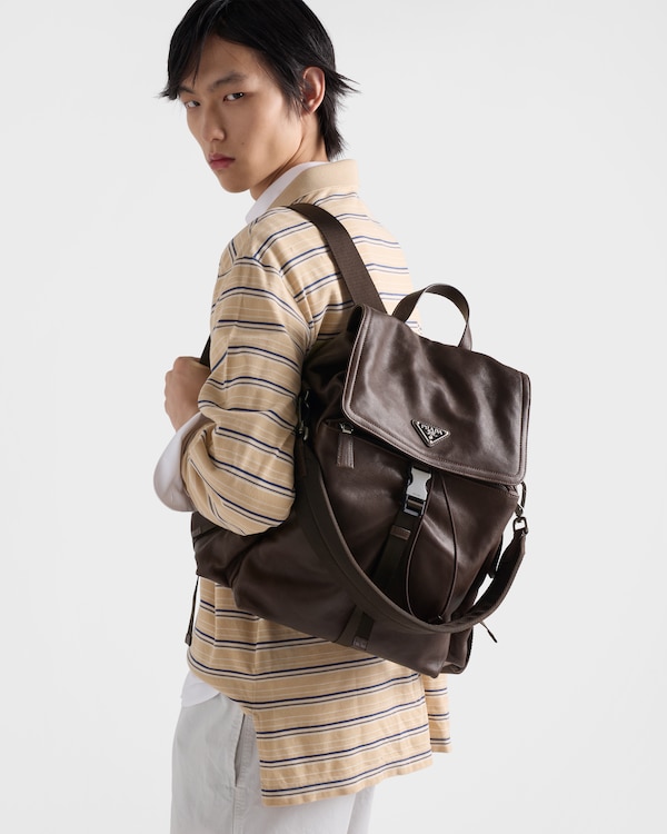 Prada Explore 皮革背包 - 咖啡棕 Prada Explore 皮革背包 - 咖啡棕