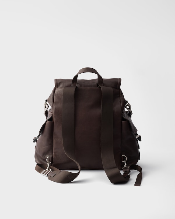 Prada Explore 皮革背包 - 咖啡棕 Prada Explore 皮革背包 - 咖啡棕