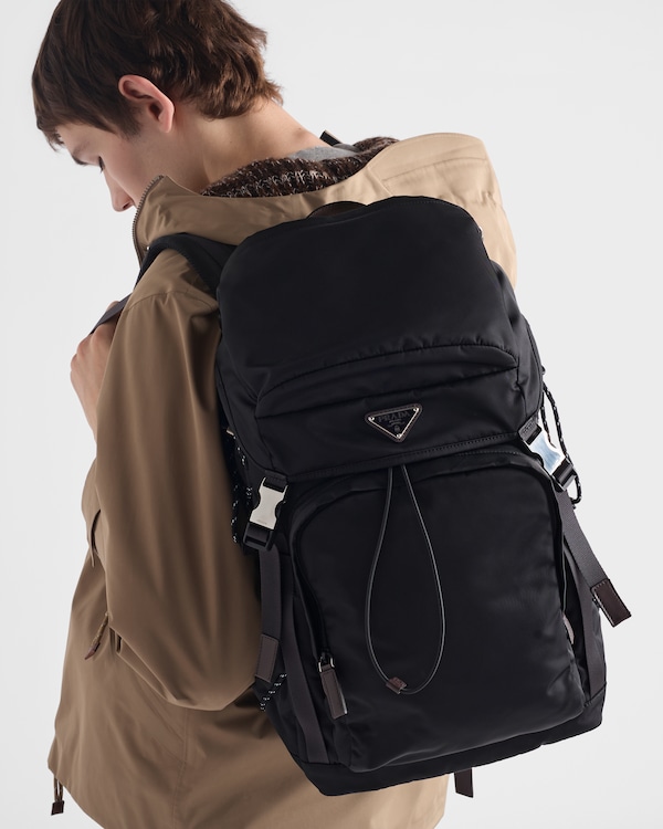 Prada Speedrock Re-Nylon and leather backpack - Black Prada Speedrock Re-Nylon and leather backpack - Black
