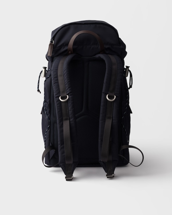 Prada Speedrock Re-Nylon and leather backpack - Navy Prada Speedrock Re-Nylon and leather backpack - Navy