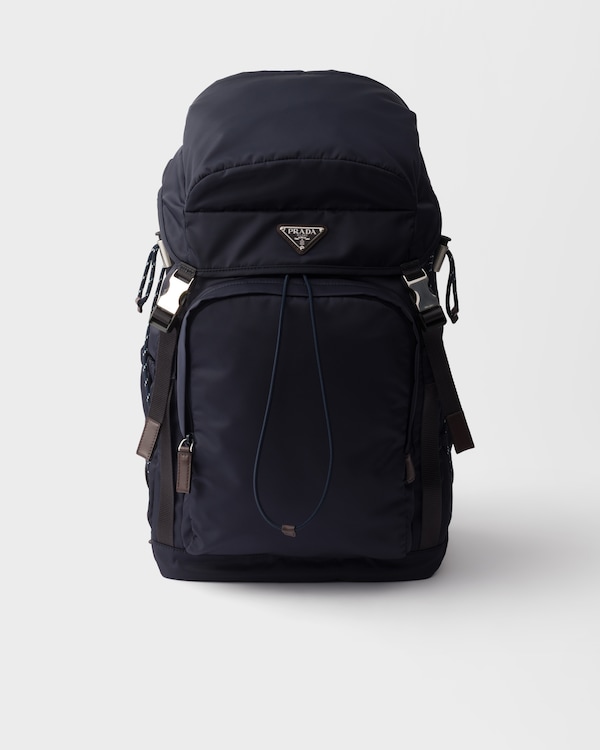 Prada Speedrock Re-Nylon and leather backpack - Navy Prada Speedrock Re-Nylon and leather backpack - Navy