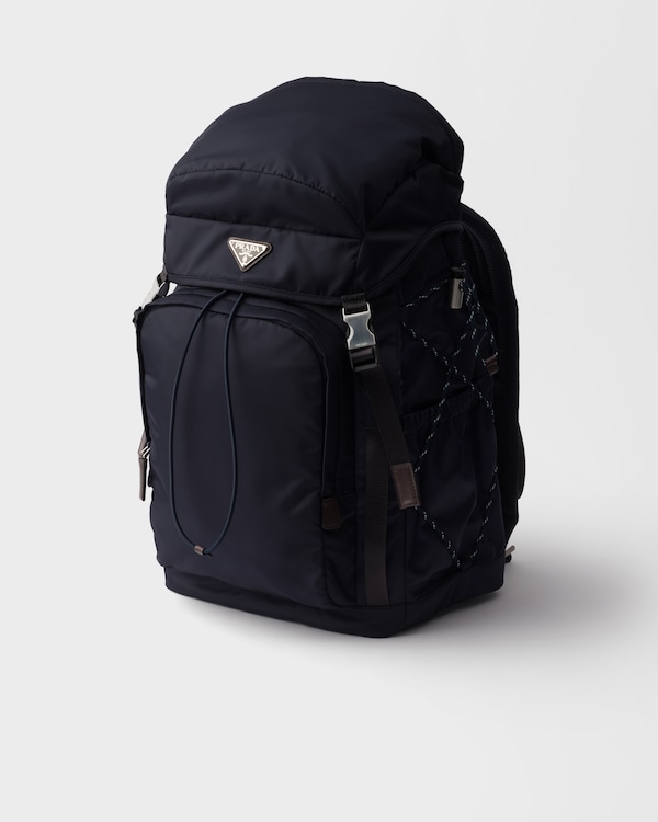Prada Speedrock Re-Nylon and leather backpack - Navy Prada Speedrock Re-Nylon and leather backpack - Navy