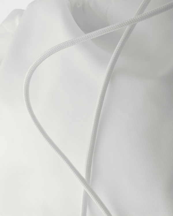 Re-Nylon drawstring backpack - White Re-Nylon drawstring backpack - White