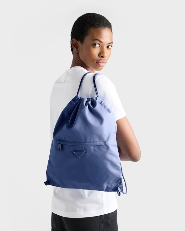 Re-Nylon drawstring backpack - Baltic Blue Re-Nylon drawstring backpack - Baltic Blue