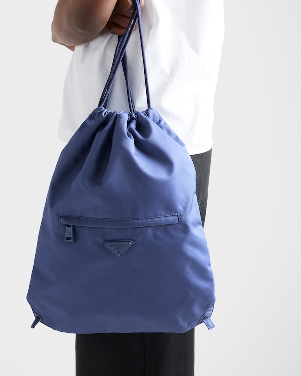 Re-Nylon drawstring backpack - Baltic Blue Re-Nylon drawstring backpack - Baltic Blue