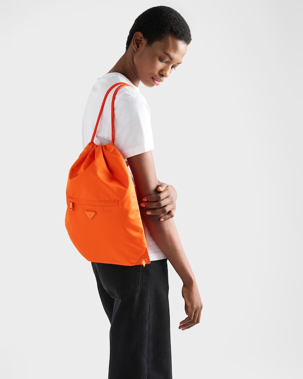 Re-Nylon drawstring backpack - Orange Re-Nylon drawstring backpack - Orange