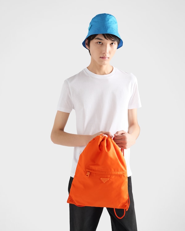 Re-Nylon drawstring backpack - Orange Re-Nylon drawstring backpack - Orange