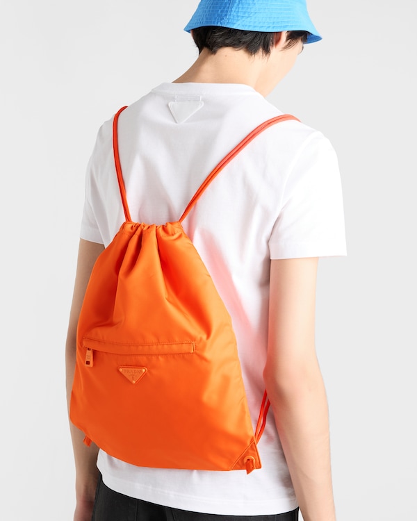 Re-Nylon drawstring backpack - Orange Re-Nylon drawstring backpack - Orange
