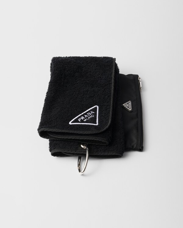 Re-Nylon sport towel pouch - Black Re-Nylon sport towel pouch - Black