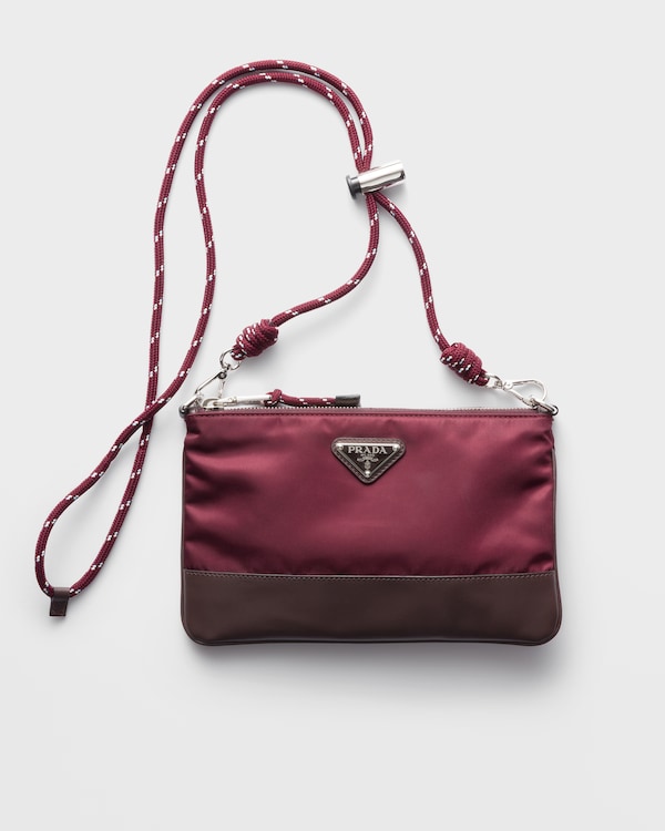 Prada Speedrock Re-Nylon智能手机壳 - 酒红色 Prada Speedrock Re-Nylon智能手机壳 - 酒红色