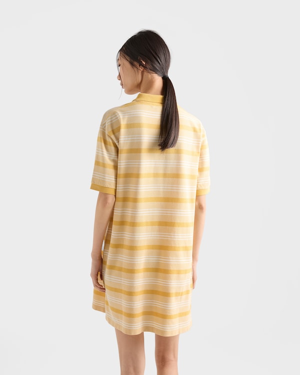 Bayadere 条纹珠地布迷你连衣裙 - 黄色 Bayadere 条纹珠地布迷你连衣裙 - 黄色