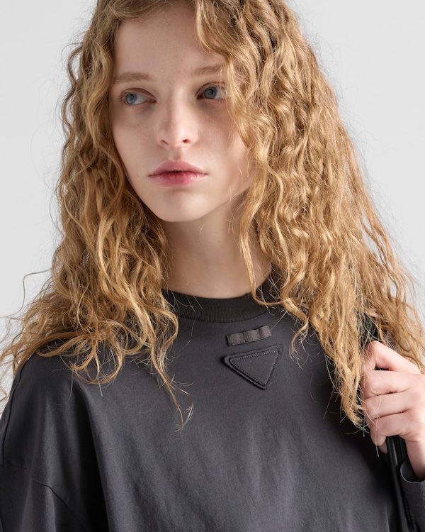 Long-sleeved jersey T-shirt - Lead Gray Long-sleeved jersey T-shirt - Lead Gray