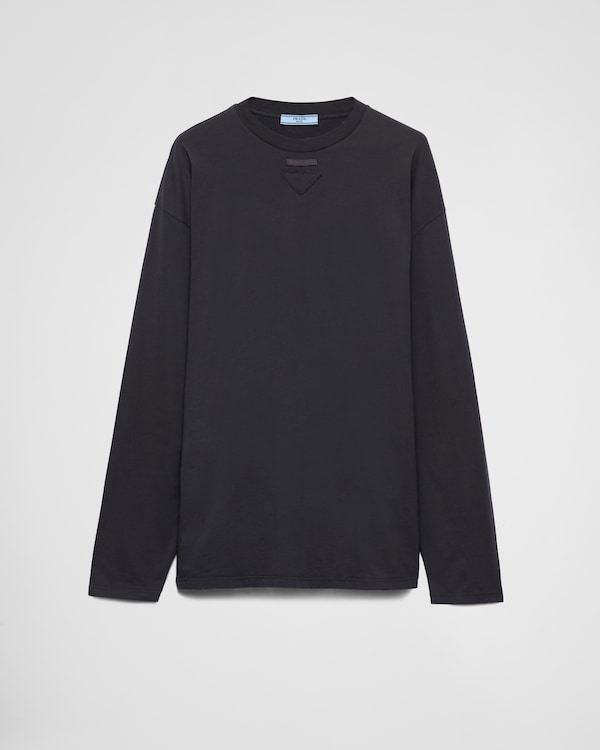 Long-sleeved jersey T-shirt - Lead Gray Long-sleeved jersey T-shirt - Lead Gray