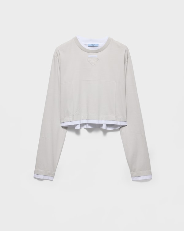 Long-sleeved jersey T-shirt - Marble Gray Long-sleeved jersey T-shirt - Marble Gray