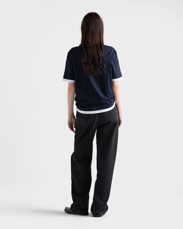Cotton jersey T-shirt - Navy Cotton jersey T-shirt - Navy