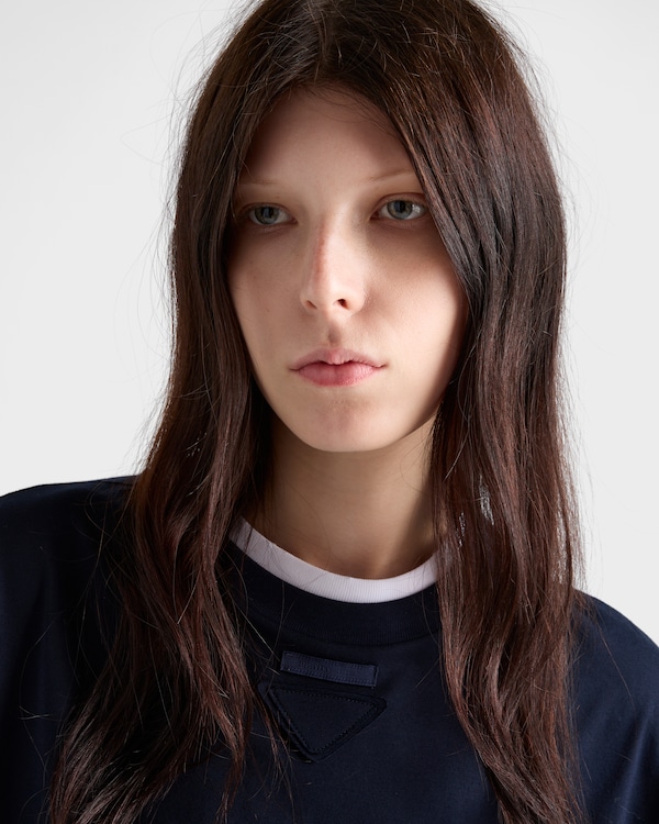 Cotton jersey T-shirt - Navy Cotton jersey T-shirt - Navy