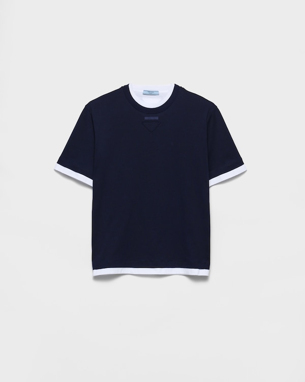 Cotton jersey T-shirt - Navy Cotton jersey T-shirt - Navy
