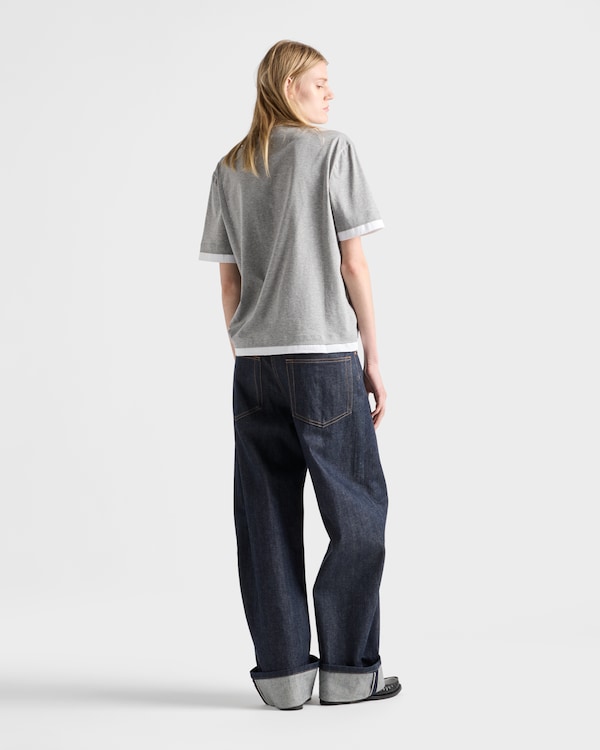 Cotton jersey T-shirt - Grey Cotton jersey T-shirt - Grey