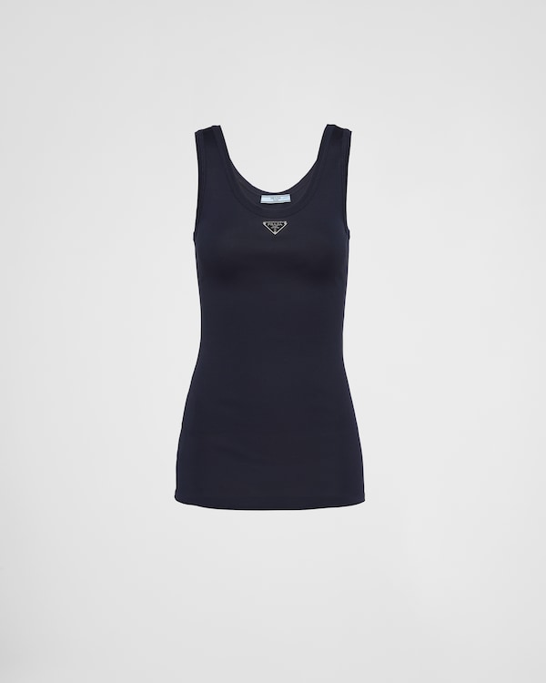 Ribbed knit top - Navy Ribbed knit top - Navy