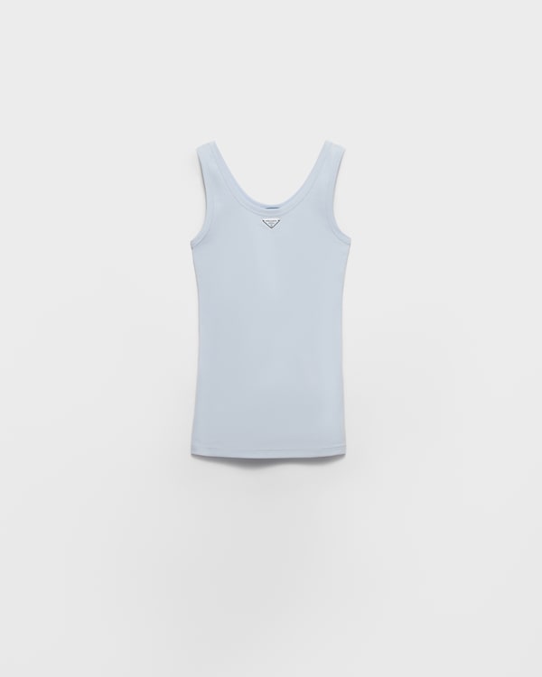 Ribbed knit top - Sky Blue Ribbed knit top - Sky Blue