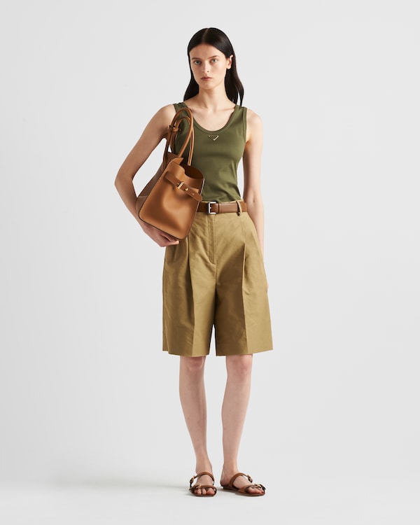 Ribbed knit top - Selva Green Ribbed knit top - Selva Green