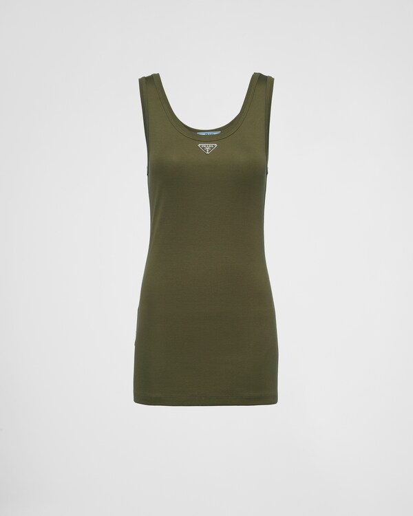 Ribbed knit top - Selva Green Ribbed knit top - Selva Green