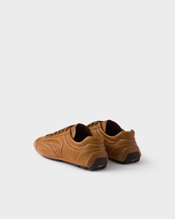 Montecarlo Re-Edition 2005 antiqued nappa leather sneakers - Caramel Montecarlo Re-Edition 2005 antiqued nappa leather sneakers - Caramel