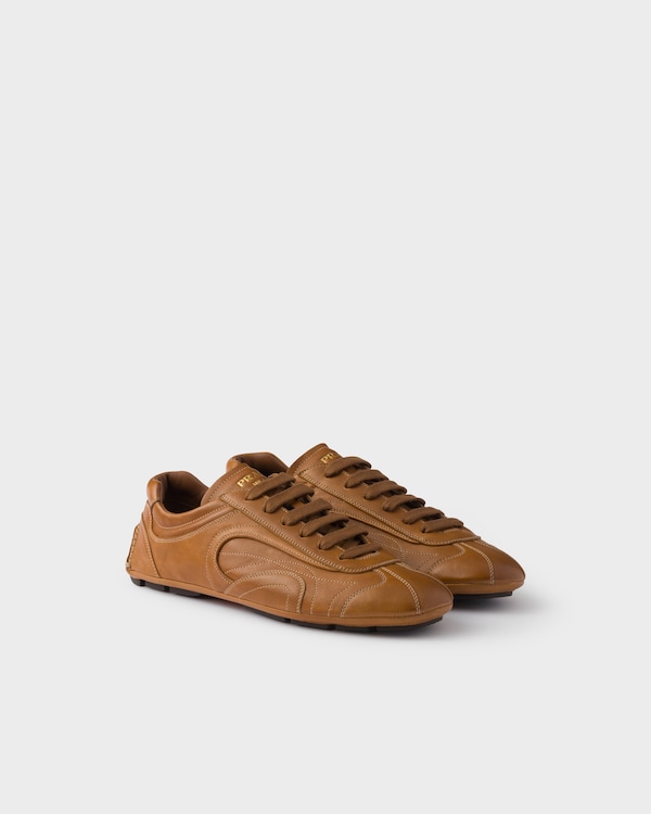 Montecarlo Re-Edition 2005 antiqued nappa leather sneakers - Caramel Montecarlo Re-Edition 2005 antiqued nappa leather sneakers - Caramel