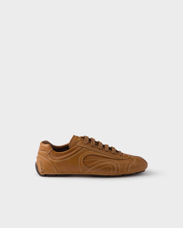 Montecarlo Re-Edition 2005 antiqued nappa leather sneakers - Caramel Montecarlo Re-Edition 2005 antiqued nappa leather sneakers - Caramel