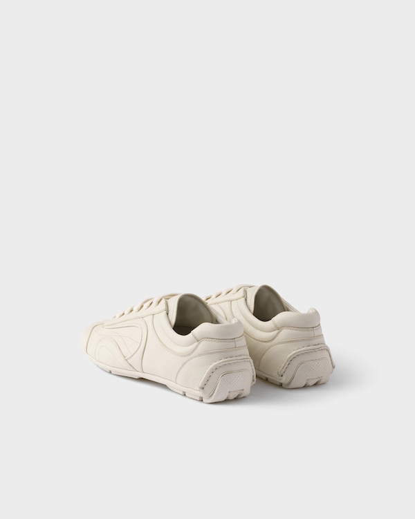 Montecarlo Re-Edition 2005 antiqued nappa leather sneakers - Chalk White Montecarlo Re-Edition 2005 antiqued nappa leather sneakers - Chalk White