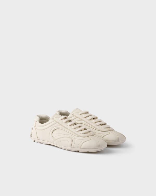 Montecarlo Re-Edition 2005 antiqued nappa leather sneakers - Chalk White Montecarlo Re-Edition 2005 antiqued nappa leather sneakers - Chalk White