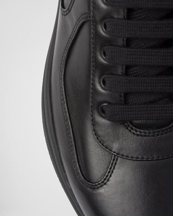 Prada America's Cup Nappa皮革运动鞋 - 黑色 Prada America's Cup Nappa皮革运动鞋 - 黑色