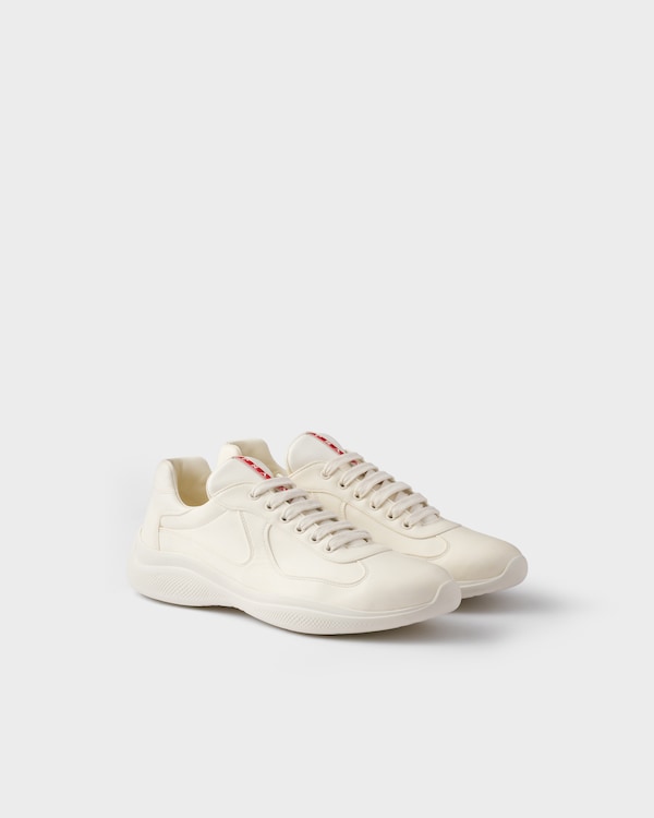 Prada America's Cup Nappa皮革运动鞋 - 象牙色 Prada America's Cup Nappa皮革运动鞋 - 象牙色