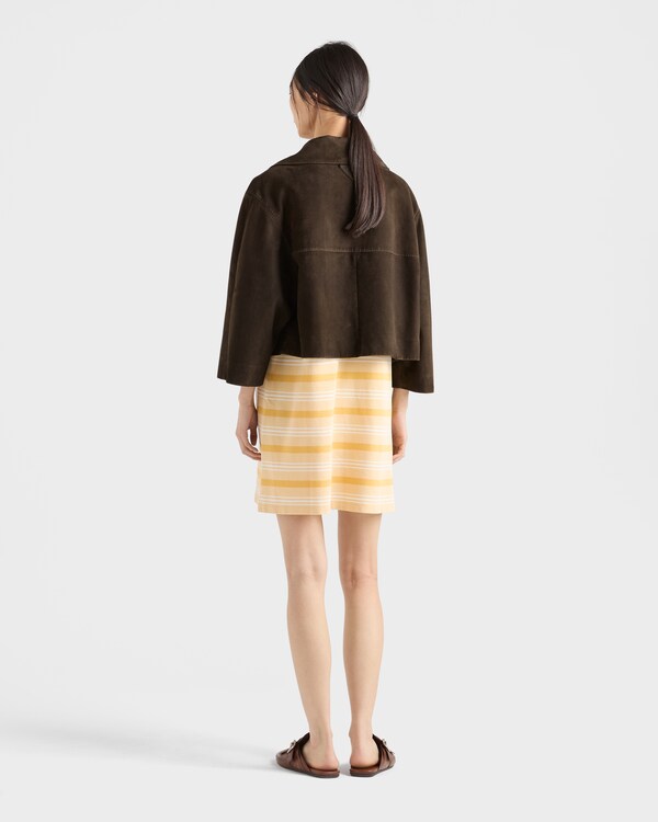Cropped suede jacket - Selva Green Cropped suede jacket - Selva Green