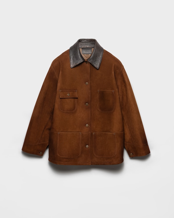 Suede caban jacket - Cocoa Brown Suede caban jacket - Cocoa Brown