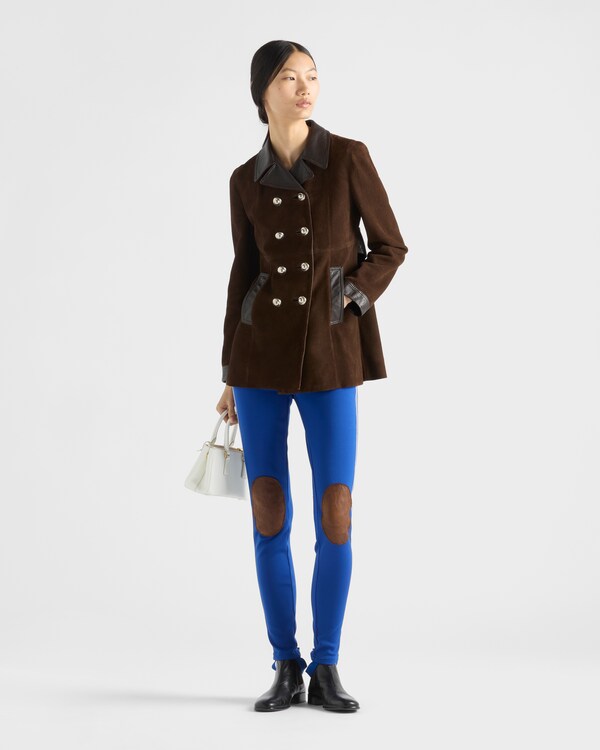 Double-breasted suede caban jacket - Sienna Double-breasted suede caban jacket - Sienna